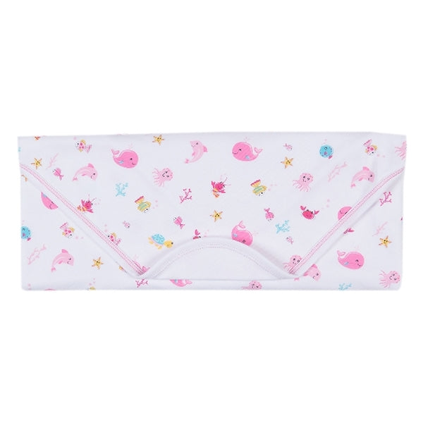 Kissy Kissy - Ocean Treasures Print Blanket - Fuchsia