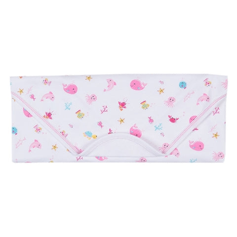 Kissy Kissy - Ocean Treasures Print Blanket - Fuchsia