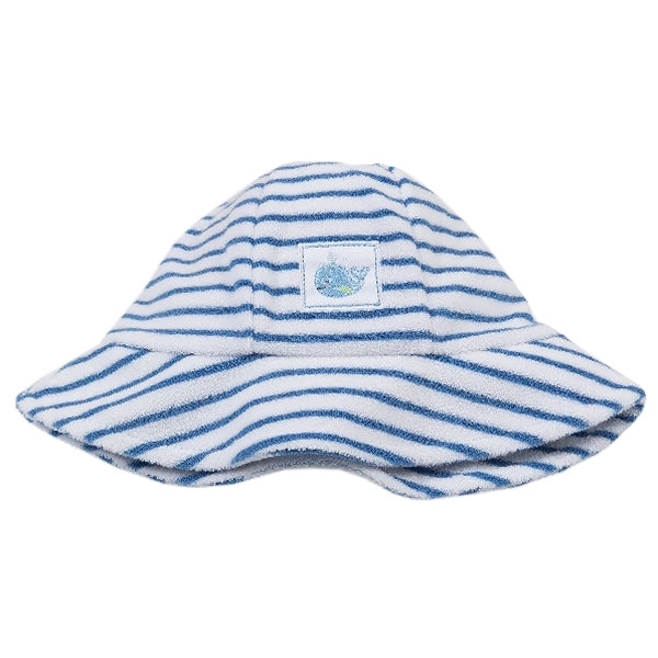 Kissy Kissy - Ocean Treasures Terry Stripe Sunhat - Blue