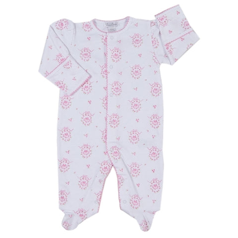 Kissy Kissy - Little Girls Dreams Print Footie - Pink