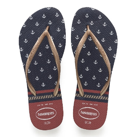 Havaianas - Slim Nautical Sandal Navy Blue Red