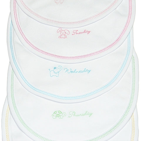 Kissy Kissy Baby Clothes - Days of the Week Bib