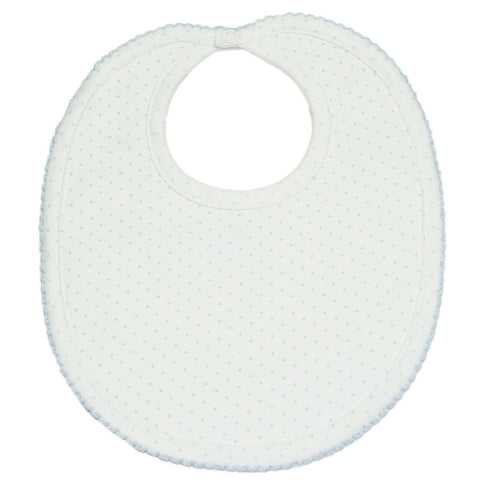 Kissy Kissy - New Kissy Dots Bib - White with Blue