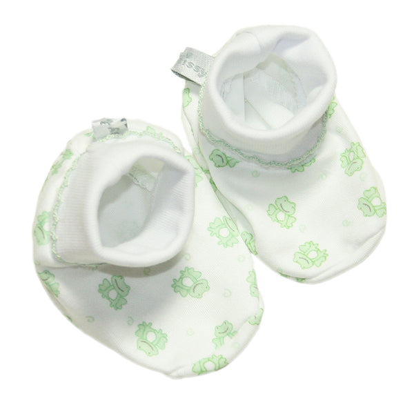 Kissy Kissy - Homeward Bound Print Booties - Froggy