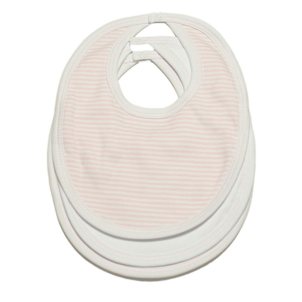 Kissy Kissy - Sets 3 Pack Bib - Pink Stripe