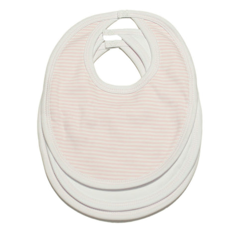 Kissy Kissy - Sets 3 Pack Bib - Pink Stripe