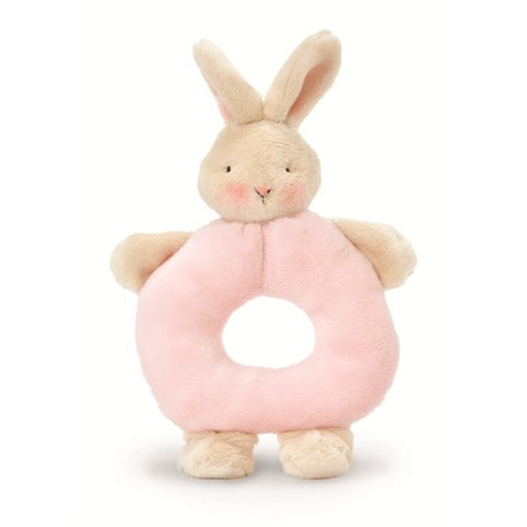 Bunnies By The Bay - Bunny Ring Rattle - Pink