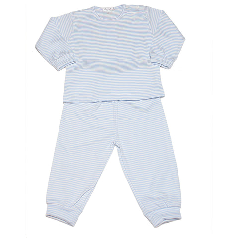 Kissy Kissy - Simple Stripes LS Tee and Pants - Blue