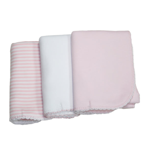 Kissy Kissy - Sets 3 Pack Burp - Pink Stripe