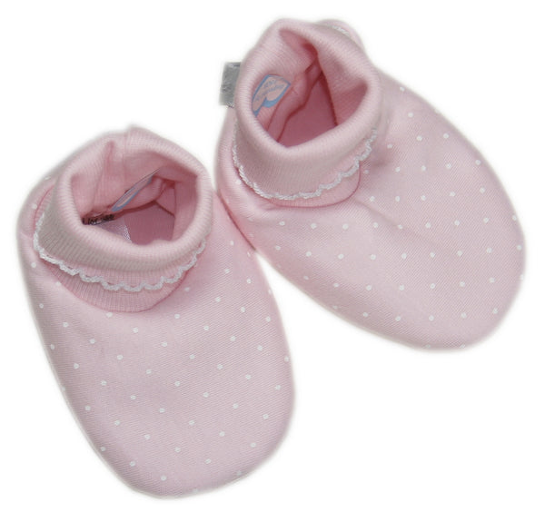 Kissy Kissy - New Kissy Dots Booties - Pink with White