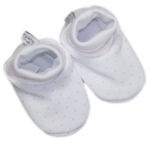 Kissy Kissy - New Kissy Dots Booties - White with Pink