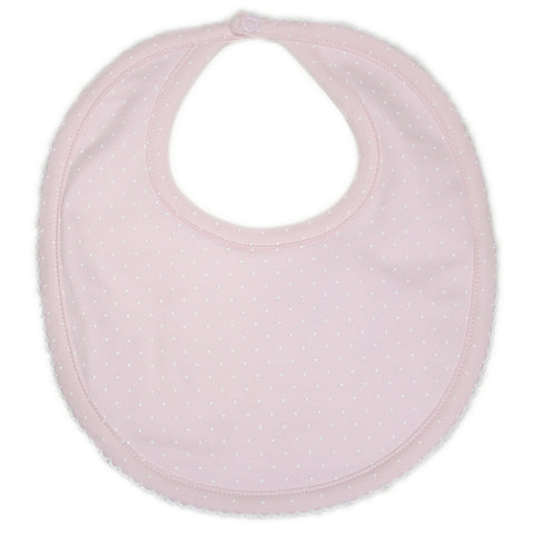 Kissy Kissy - New Kissy Dots Bib - Pink with White